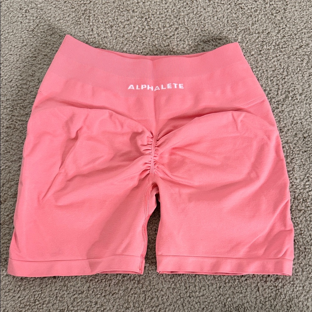 Alphalete Women's Pink Bike Shorts